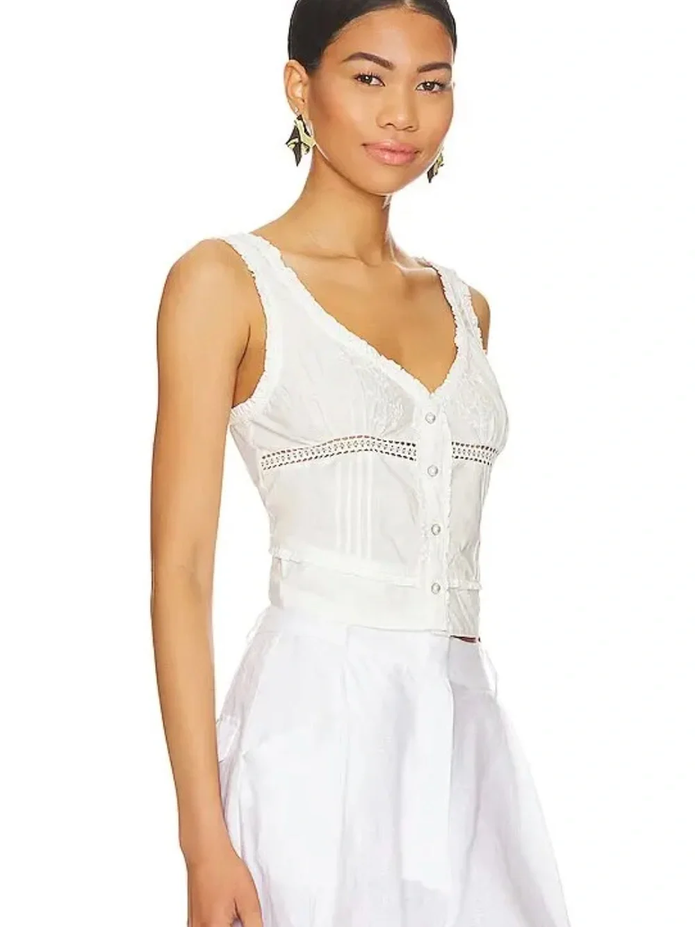 Free People Kerry Tank in Optic White